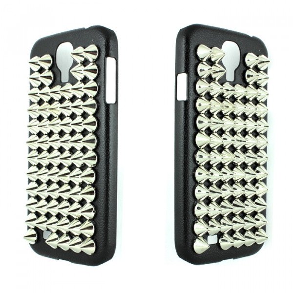 Wholesale Samsung Galaxy S4 3D Spike Punk Studs Case (Silver)